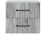 Wall-Mounted Bedside Cabinet Grey Sonoma 34.5 x 33 x 40 cm 898987