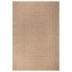 ZNTS Rug ZIZUR 200x290 cm Jute Look Indoor and Outdoor 364834