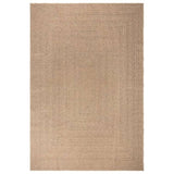 ZNTS Rug ZIZUR 200x290 cm Jute Look Indoor and Outdoor 364834