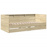 Daybed with Drawers without Mattress Sonoma Oak 75x190 cm Small Single 3280862