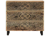Side Cabinets 3 pcs 60x33x75 cm Solid Wood Mango 3206306