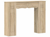 Fireplace Surround Sonoma Oak 102 x 20 x 102 cm Engineered Wood 8006635