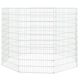 Free Range Animal Enclosure 8-Panel 54x100 cm Galvanised Iron 171582