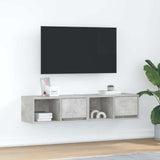 TV Cabinets 2 pcs Concrete Grey 60x31x25.5 cm Engineered Wood 861443