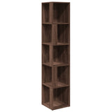 Corner Cabinet Brown Oak 33x33x164.5 cm Engineered Wood 816028