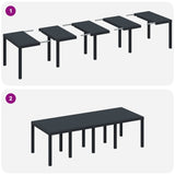 Garden Dining Set 11 pcs Anthracite Polypropylene 3378594