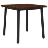 60 x 55 x 75 cm Solid Acacia Wood Dark Brown and Black 937565