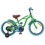 Kids Bike 16'' for 4-6 Years Old Green 42009325