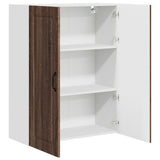 Wall Cabinet PORTO Brown Oak 80 x 31 x 100 cm Engineered Wood 885502