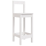3 Piece Garden Bar Set White Solid Wood Pine 3154736