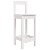 3 Piece Garden Bar Set White Solid Wood Pine 3154736