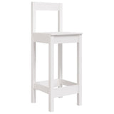 3 Piece Garden Bar Set White Solid Wood Pine 3154736