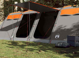 Family Tent Tunnel 10-Person Grey and Orange Waterproof 94621