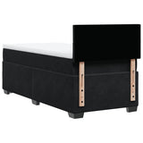 Box Spring Bed with Mattress Black 90x190 cm Velvet 3286200