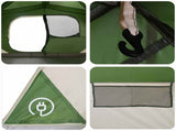 Instant Tent Green 365 x 380 x 200 cm Polyester and Steel 42028699