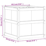 Garden Planter 70x70x70 cm Solid Wood Douglas 837437