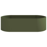 Raised Garden Bed Olive Green 140 x 40x 40 cm Steel 8011715