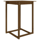 Bar Table Honey Brown 80x80x110 cm Solid Wood Pine 822185