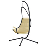 Hanging Egg Chair Folding Beige 94 x 107 x 196.5 cm Steel 42003855