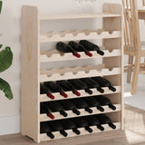 Wine Rack with Top Board 67.5x25x87 cm Solid Wood Pine 4007560