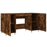 Desk Smoked Oak 140x50x75 cm Engineered Wood 829529