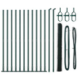 Welded Wire Fence with Concrete Base 25 x 1.5 m 3353530