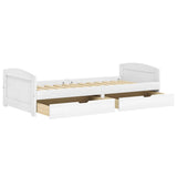 Day Bed with 2 Drawers without Mattress "IRUN" White 90x200 cm 3185208