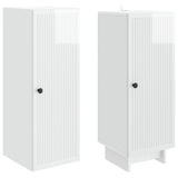 Cabinet Set 2 pcs High Gloss White 34.5 x 33 x 90 cm 3416371