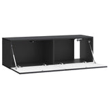 Wall-Mounted TV Cabinet Black 98 x 31 x 30 cm Engineered Wood 898556