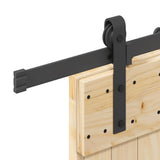 Sliding Door with Hardware Set 85x210 cm Solid Wood Pine 3332756