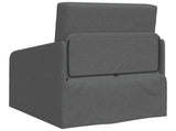 Folding Sofa Bed Dark Grey 65 x 80 x 83 cm Fabric 42030495