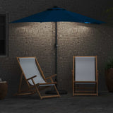 Garden Parasol 294 x 150 x 223 cm Polyester and Steel Azurblau 42003266