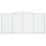 Arched Gabion Basket 400x50x180/200 cm Galvanised Iron 153539