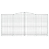 Arched Gabion Basket 400x50x180/200 cm Galvanised Iron 153539