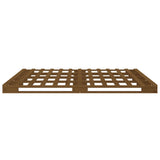 Pallet Bed without Mattress Honey Brown 120x200 cm Solid Wood 821390