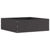Lawn Edging 6 pcs Black 40 x 40 x 13 cm Steel 874703