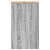 Garage Storage Cabinet Grey Sonoma 40x51x85 cm Solid Wood Pine 860567