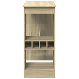 Bar Table with Racks Sonoma Oak 90x47.5x103.5 cm Engineered Wood 854339