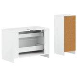 2 Piece Bathroom Cabinet Set UTRECHT High Gloss White 3417733