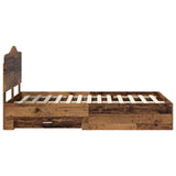 Bed Frame with Headboard Old Wood 120 x 200 cm Engineered Wood 3413628