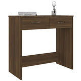 Desk Brown Oak 80x40x75 cm Engineered Wood 815476