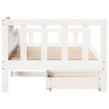 Daybed with Drawers without Mattress 90x190 cm Single Solid Wood 3302107