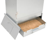 BBQ Oven Smoker with Wood Chips 44.5x29x110 cm Galvanised steel 364743