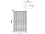 Gabion with 3.5 mm Wire and 5x5 cm Mesh 100x10x200 cm 3462092
