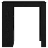 Bar Table Black Oak 102 x 50 x 103.5 cm Engineered Wood 8003918