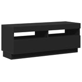 TV Cabinet with LED Lights Black 100x35x40 cm 804455