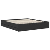 Bed Frame with Drawer Black 180 x 200 cm Engineer Wood 3411090
