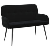 2 Seater Sofa with Metal Legs 2-Seater Black Velvet 42051057