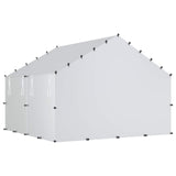 Chicken Coop with Roof Silver 200 x 200 x 150 cm 42042520