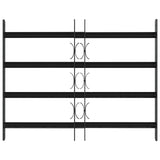 Security Grille for Windows with 4 Crossbars 3 pcs 43-74 cm 42031288